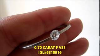 GORGEOUS 0 70 CARAT F VS1 IGL#6810916