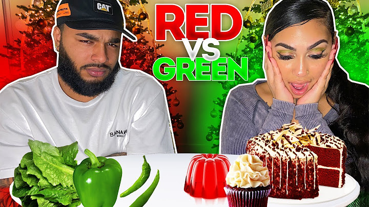 GREEN VS RED FOOD CHALLENGE ( VLOGMAS 10,11,12)