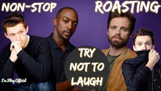 Anthony Mackie Continuously Roasting Tom Holland(Part-1) - Sebastian Stan Included