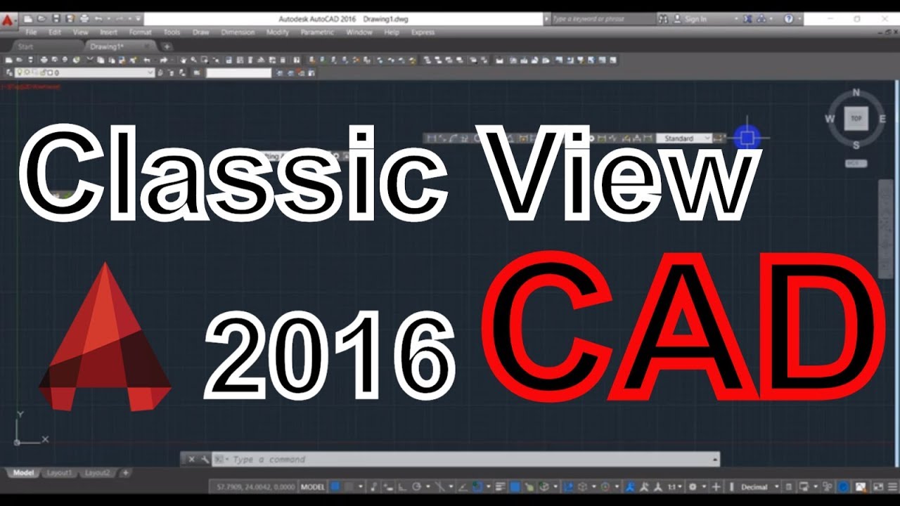 autocad 2016 classic mode