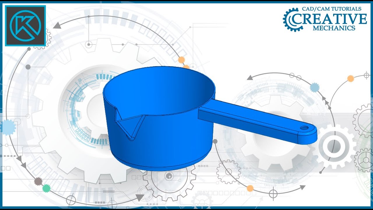 Поверхностное моделирование в Компас 3D  Ковш в Компас 3D