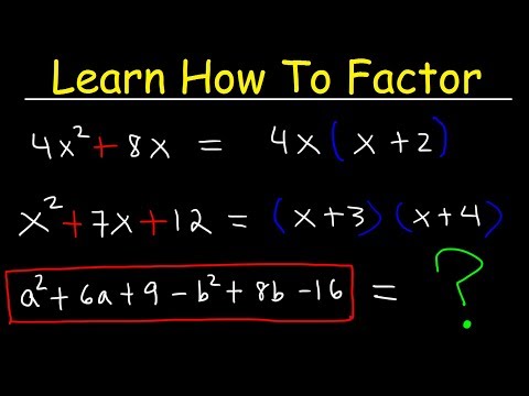 Factoring Trinomials U0026 Polynomials, Basic Introduction - Algebra