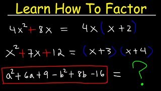 Factoring Trinomials Polynomials Basic Introduction - Algebra