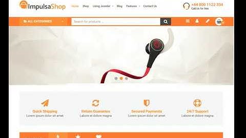 Impulsa Joomla shop Template For Virtuemart