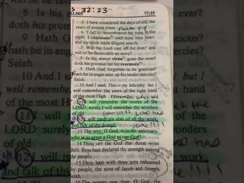 Psalm 77:11 KJV