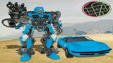 Futuristic Robot Car Transform Battle City Mafia Robot Games 2022 - Android iOS Gameplay