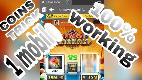8 ball pool new coins trick 100% working using 1 mobile