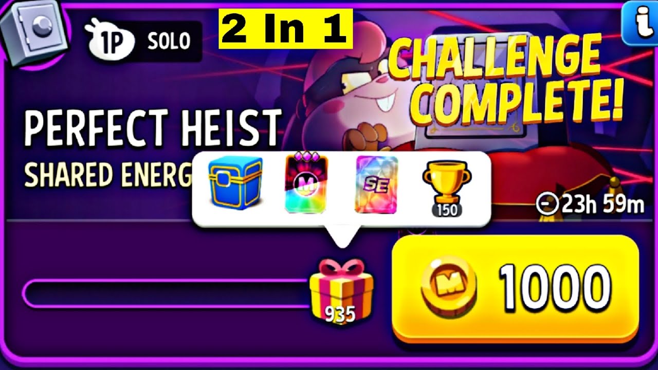 2 Solo / Shared Energy Rainbow Perfect Heist Solo Challenge | Match Masters