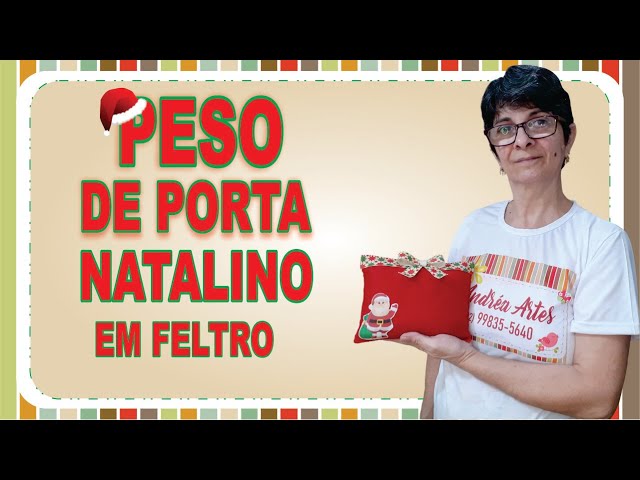 Peso de Porta / Decoração de Mesa Árvore Natal – DDB Artesanato