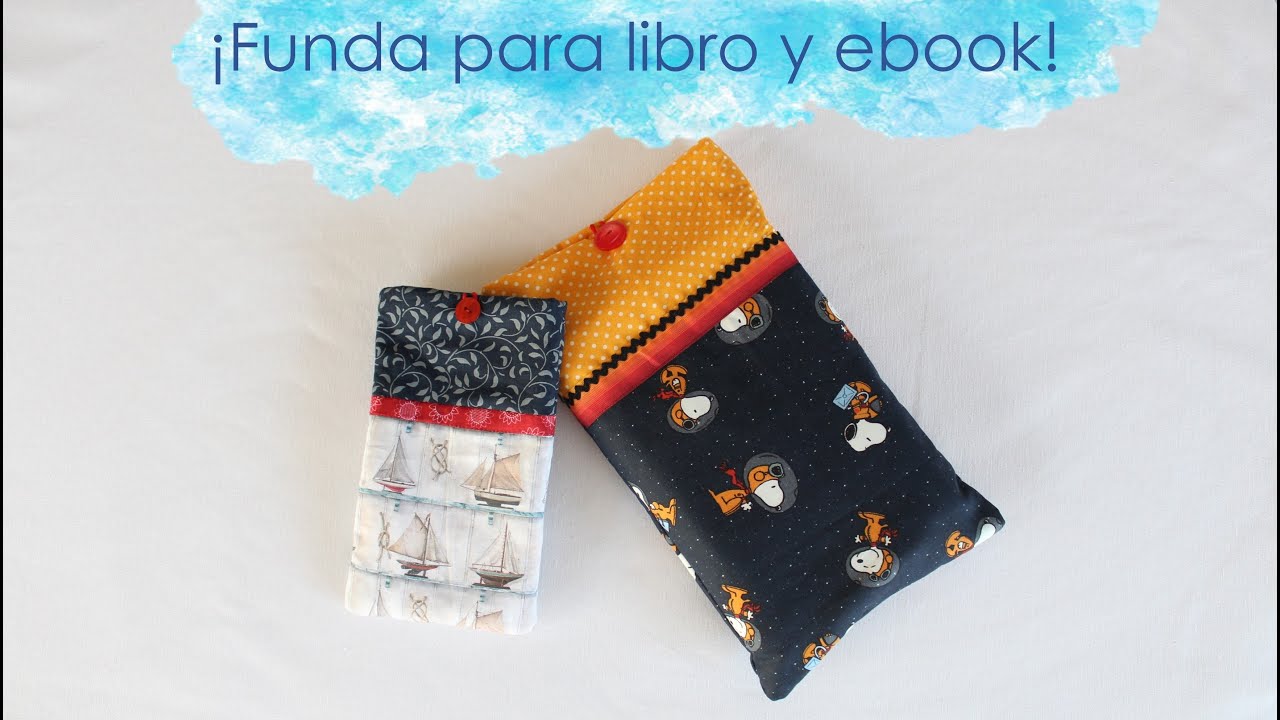 Coser una funda para libro / bullet / agenda / libreta - con bolsillo - muy  fácil 