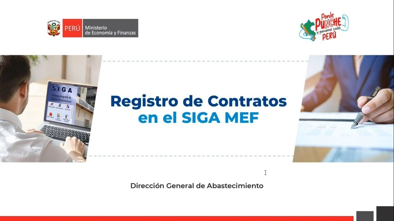 Registro de Contratos en el SIGA MEF