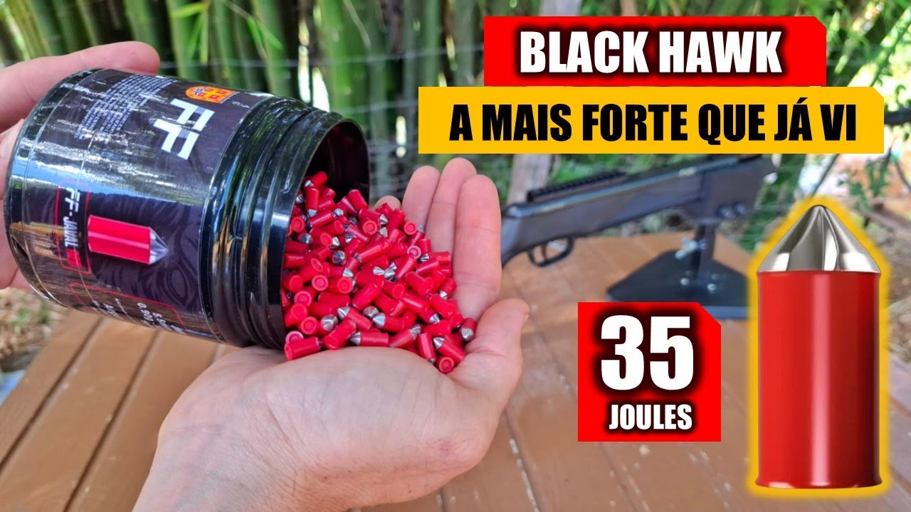 FF JAVAL 35 JOULES NA BLACK HAWK MAIS FORTE DO MUNDO - POTÊNCIA DE PCP
