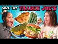 Kids Try Trader Joe's Snacks (Dill Pickle Hummus, Shrimp Burger)