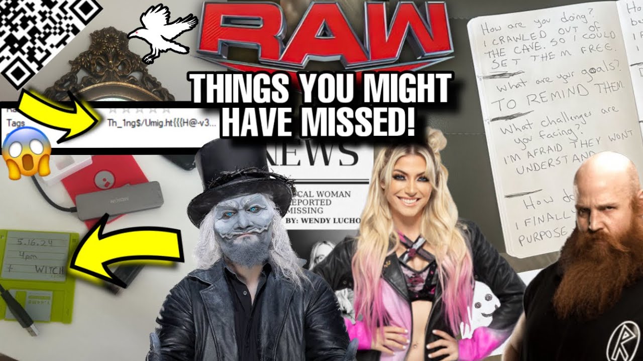UNCLE HOWDY QR CODE SECRETS! HIDDEN MESSAGES IN CRYPTIC WWE TEASE! ALEXA BLISS TEASE! WWE RAW!