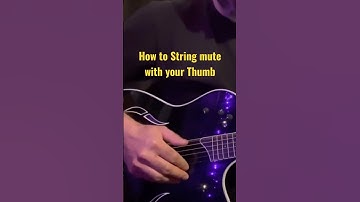 How to String mute with your thumb #shorts