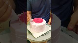 pink colour cake design trendingshorts shortsviral birthdaycake motivation