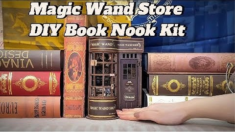 Magic Wand Store DIY Book Nook Kit | Create Your Own Magical Wizardry Shop