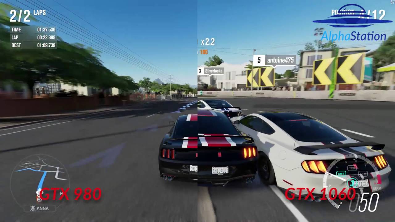 Forza Horizon 3 GTX 960 vs GTX 1060 Comparison RACE ONLY