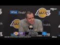 Frank Vogel Postgame Interview | Los Angeles Lakers crush Oklahoma City Thunder 120-101