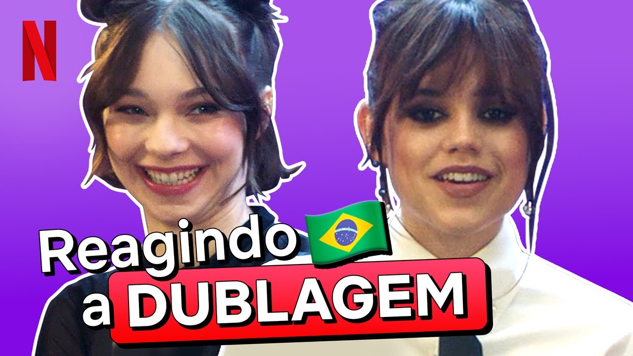 Elenco de Wandinha REAGE a dublagem | Wandinha | Netflix Brasil