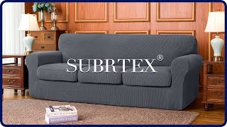 How to install jacquard stretch Sofa Slipcover with Separated Seat Cushions by Subrtex screenshot 3