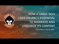 How a Large NGO Used Drupal's Potential to Maximize and Organize Its Content