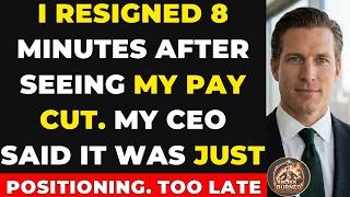 I Resigned 8 Minutes After Seeing My Pay Cut--My CEO Said, 'It Was Just Positioning.' Too Late.