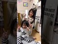 お風呂上がりにねーねに髪の毛乾かしてもらう僕☻のほほん動画☆#short#shorts#家族#3姉弟