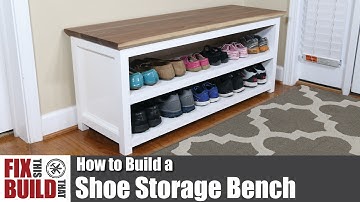 DIY Shoe Storage Bench | How to Build