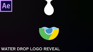 After Effects tutorial - Create Water drop Logo reveal - 125