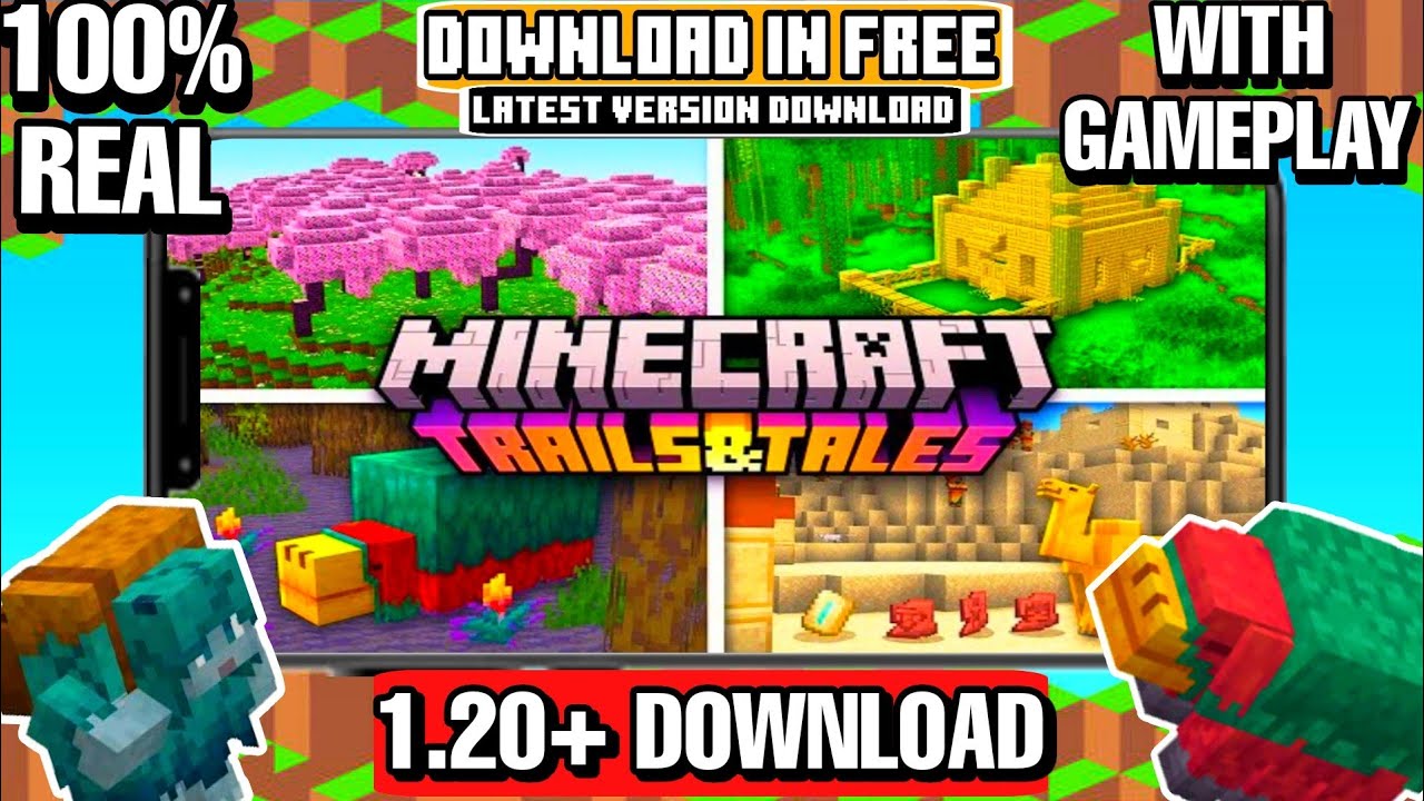 MINECRAFT 1.20+ TAILS & TRAILS UPDATE DOWNLOAD SNIFFER, TUFF GOLEM,RASCAL,BRUSH,BAMBOO ALL