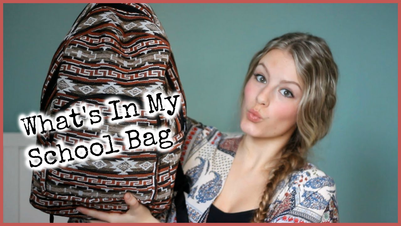 What's In My School Bag?! - YouTube