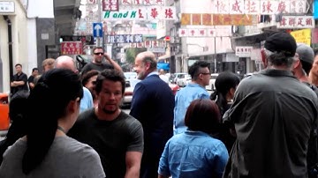 Transformers 4 filming in HK - Mark Wahlberg, Nicola Peltz, Kelsey Grammer