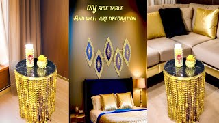 💕Diy Side Table And Diy Wall Art Decorations | Fashion Pixies 💕