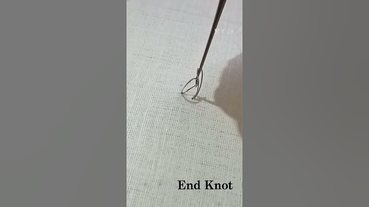 End knot #aariwork #knottedjewelry #embroidery #aariworkblouse
