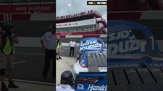 Kevin Harvick rolls out for practice in No. 5 Hendrick machine 👀 #NASCAR #Harvick #Practice