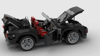 Lego 4896 Roaring Roadsters rotate 3D by MiklÓs Bánáti LEGO retro cube 324 views 4 weeks ago 56 seconds