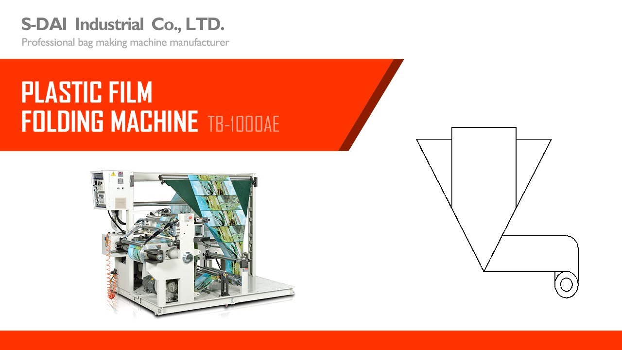 Plastic Film Folding Machine Triangle V Folding SDAI YouTube