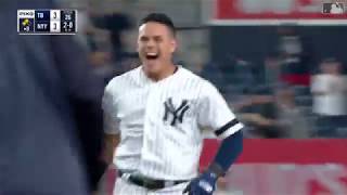 Gio Urshela's Walk off single -- Rays vs Yankees