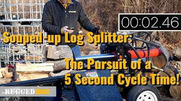 Souped-up 300-Series Log Splitter Ep.3: The Pursuit of a Five Second Cycle Time!