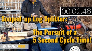 Souped-up 300-Series Log Splitter Ep.3: The Pursuit of a Five Second Cycle Time!