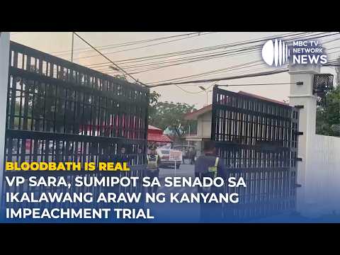 VP Sara, sumipot sa Senado sa ikalawang araw ng kanyang impeachment trial