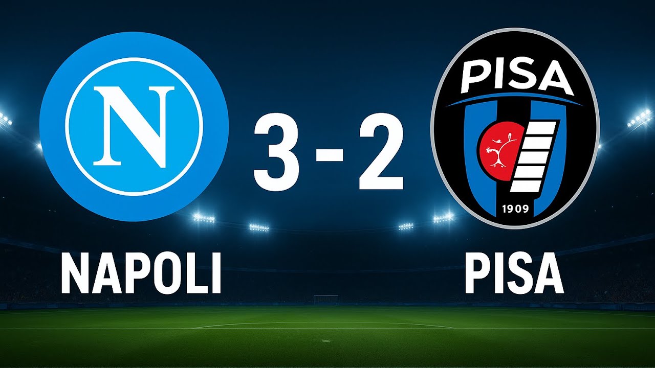MINI FUGA DI CONTE CON PAURA NEI MINUTI FINALIIIII😱🤯: NAPOLI-PISA 3-2‼️