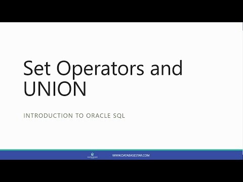 วีดีโอ: การใช้ set operator คืออะไร?
