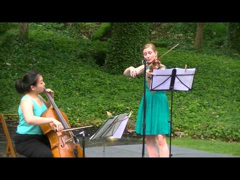 Bartok Hungarian folksong -- violin and cello