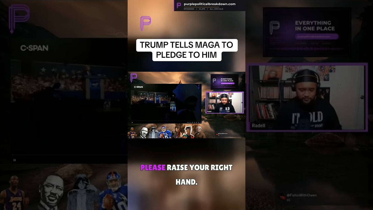 TRUMP TELLS MAGA TO PLEDGE TO HIM #donaldtrump #americanpolitics #politicaldebate #maga