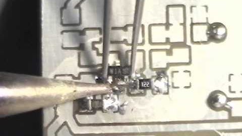 SMD Soldering assembly of a prototype BITX SMD board