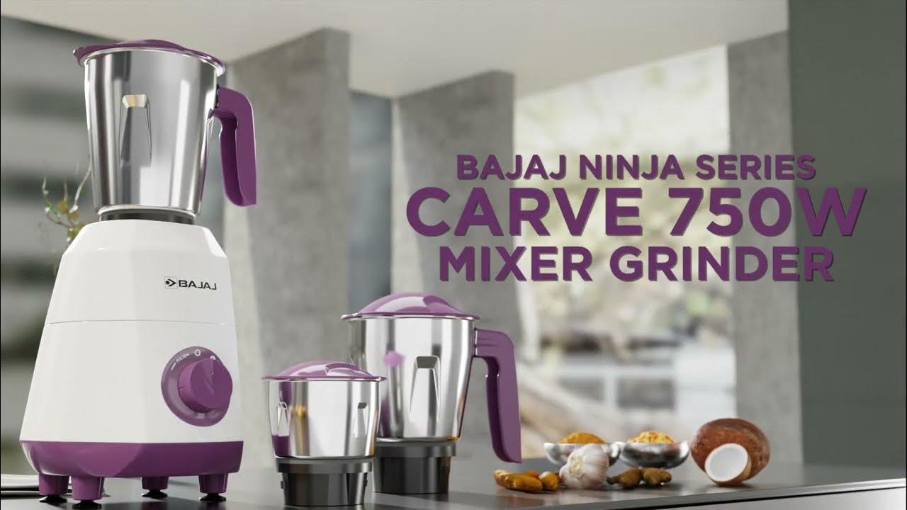 Choose the allnew Bajaj Ninja Series Carve 750W Mixer Grinder for