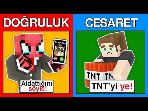 AİLEMLE DOĞRULUK MU CESARET Mİ ❓ - Minecraft