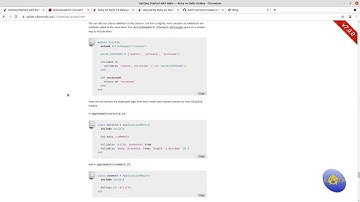Codecast: Getting Started with Rails 7 16: Refactor Repeated Code Using Concerns